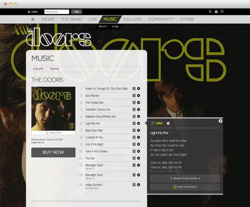 The Doors Website - Music