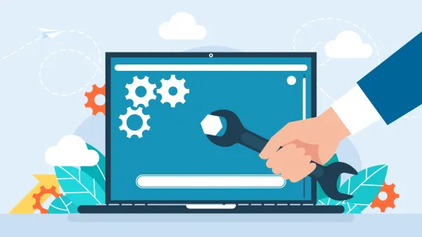 illustration demonstrating optimization of site content