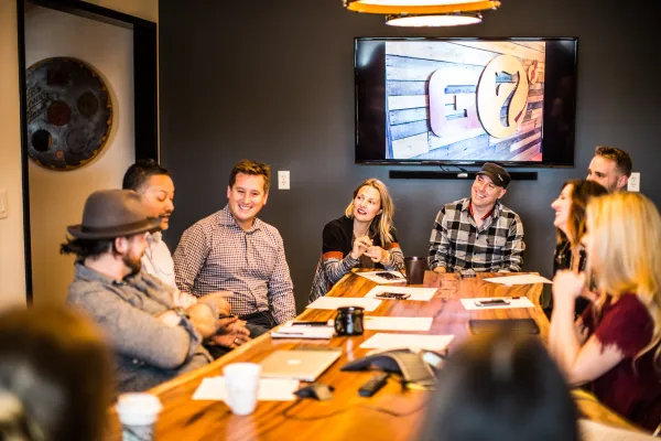 Image of a meeting in a conference room