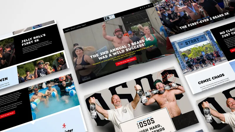 2 Bears 5k website case study