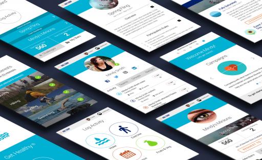 A comprehensive UI prototype assisted in stakeholder buy-in Applied Health Analytics Gamification -Mobile Screens