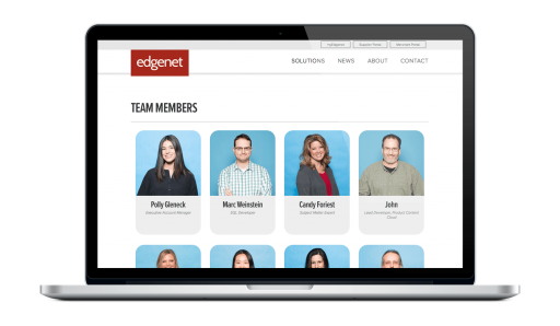Team portraits for 70 employees in Nashville and Milwaukee Edgenet Team Members