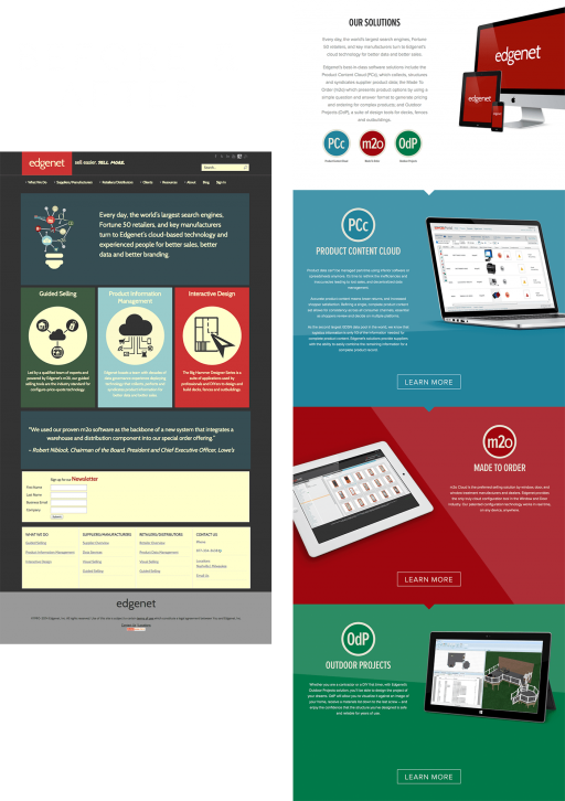 Before & After: Revamping a cluttered product listing with improved layout and verbiage. Edgenet Product Listing: Before & After