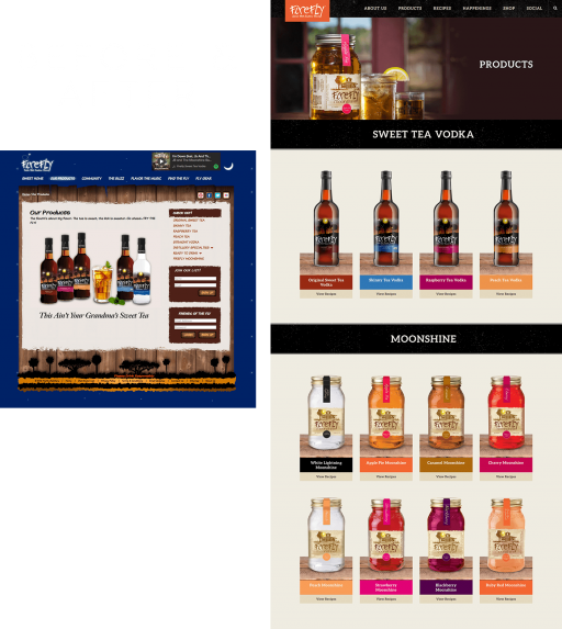 FireflySpirits.com Before & After