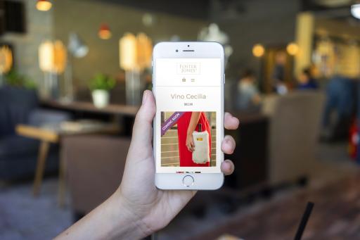 Responsive design optimized for mobile device FosterJonesLuxury mobile design