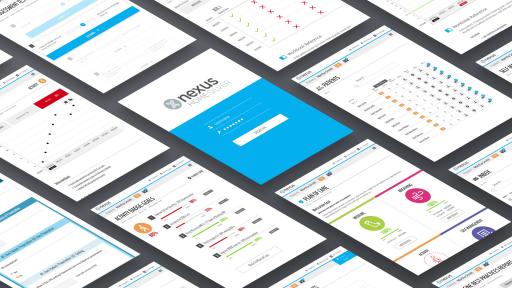 UI prototype screens for Nexus Disease Management Platform