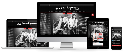 TheBandPerry.com - Responsive Drupal Website Design