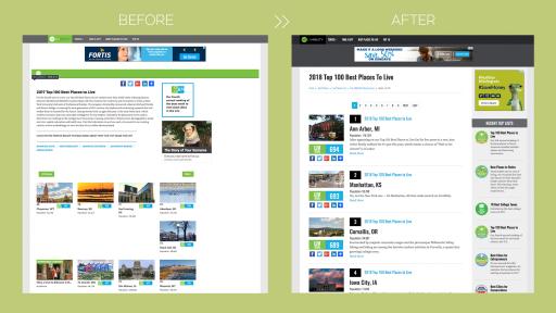 One of our main focuses was to improve the content and UI in organization and clarity.