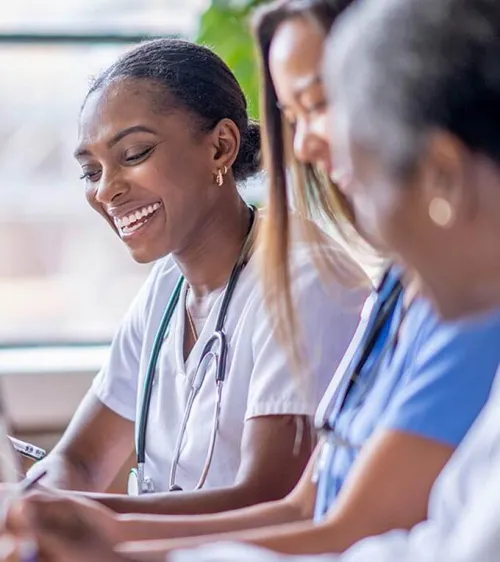 Physicians at a meeting