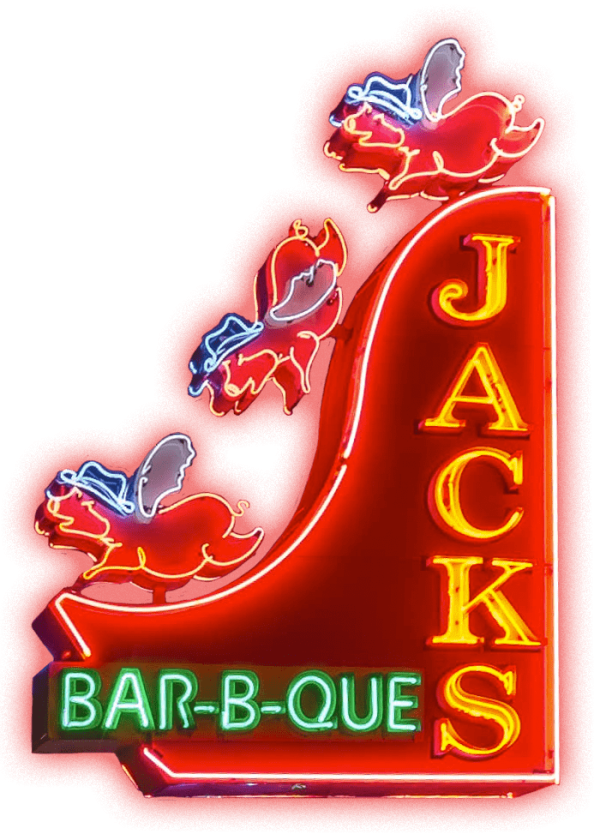 Jack’s Bar-B-Que neon sign