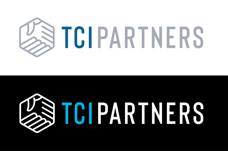 Horizontal logo on light and dark