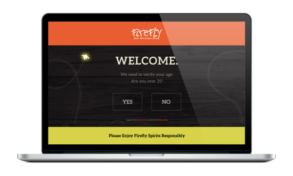"Le Gate", a custom Drupal module, is an age gate solution built for Firefly Spirits.
