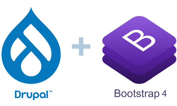 Drupal + Bootstrap 4