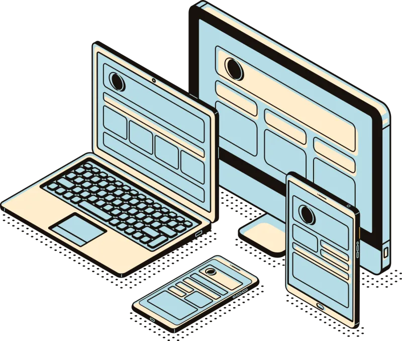 graphic representing responsive design